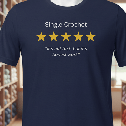 Single Crochet Review T-Shirt Navy / XS