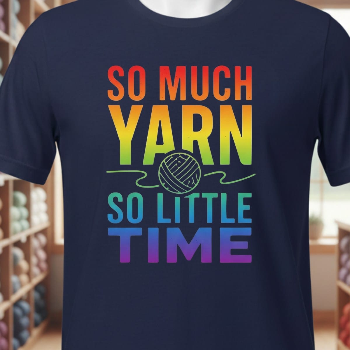 So Much Time Rainbow T-Shirt Navy / XS