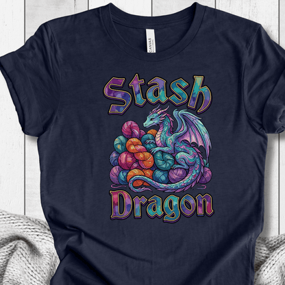 Stash Dragon T-Shirt Navy / XS