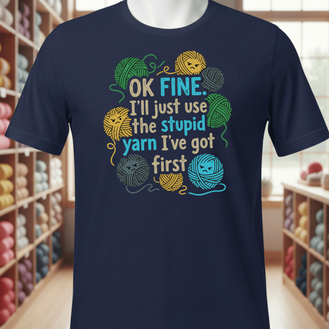 Stupid Yarn T-Shirt Navy / XS