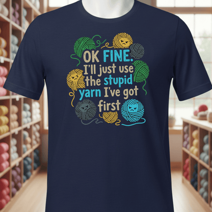 Stupid Yarn T-Shirt Navy / XS