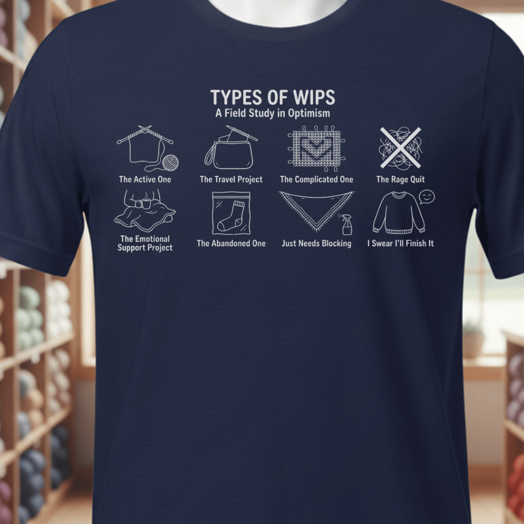 Types Of WIPs T-Shirt Navy / XS