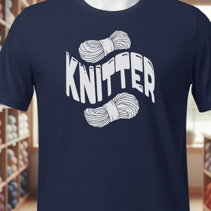 Warped Knitter T-Shirt Navy / XS