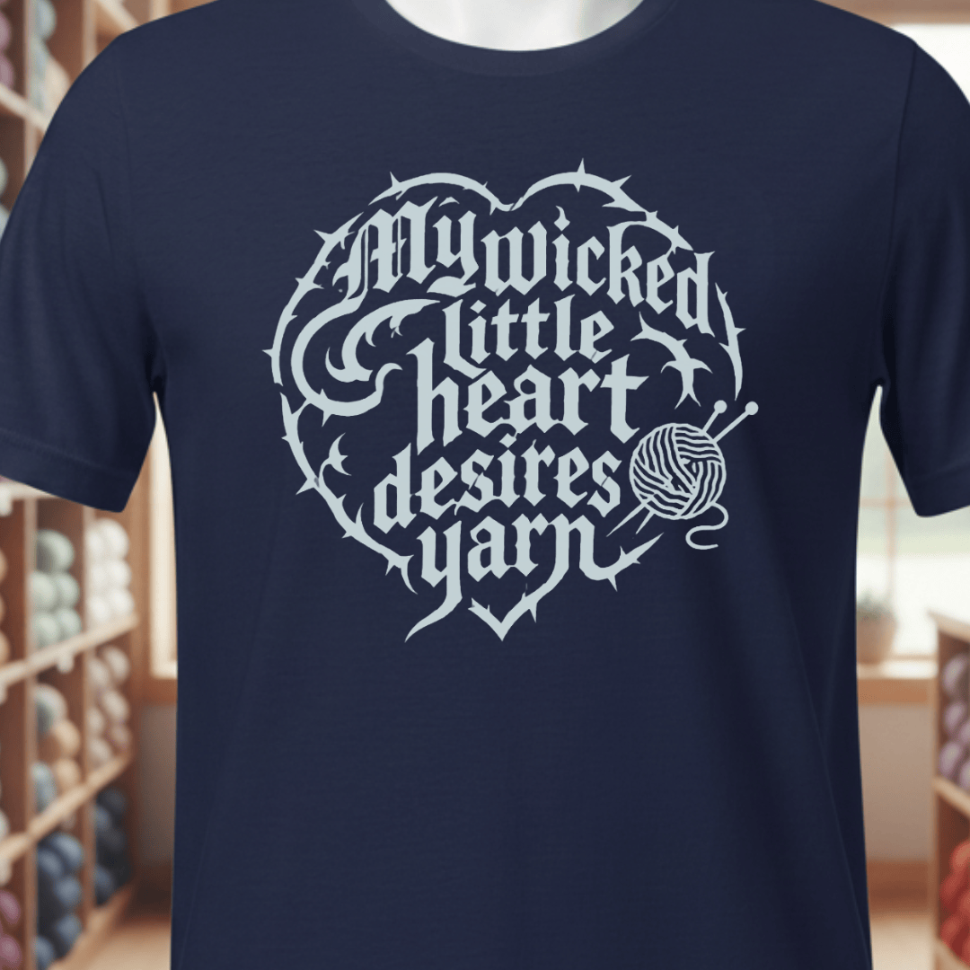 Wicked Little Heart T-Shirt Navy / XS