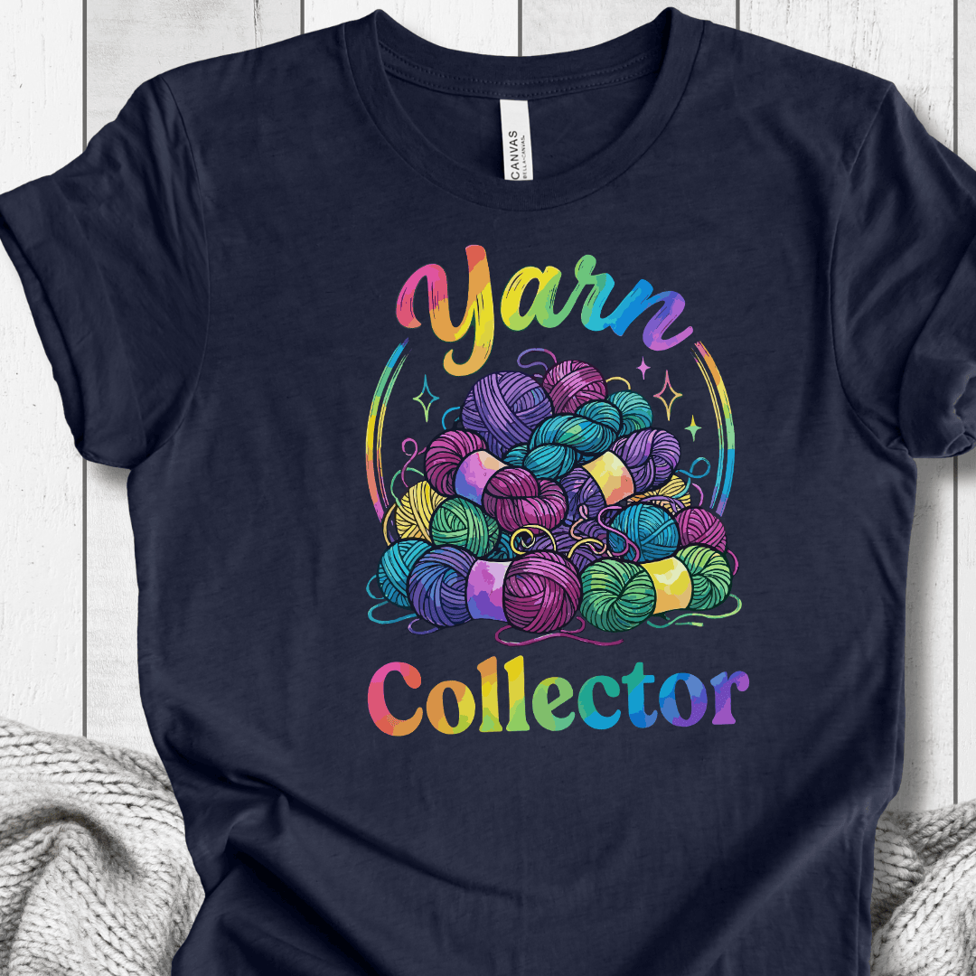Yarn Collector - Rainbow T-Shirt Navy / XS