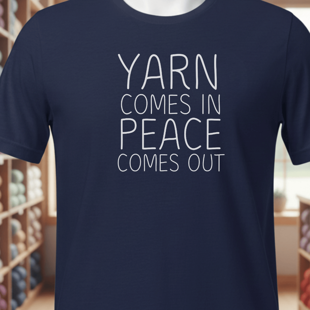 Yarn Comes In T-Shirt Navy / XS