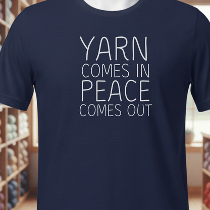 Yarn Comes In T-Shirt Navy / XS
