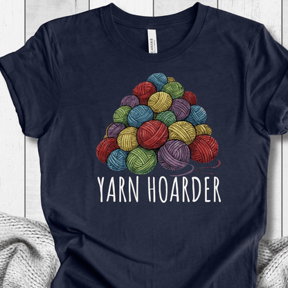 Yarn Hoarder Pile T-Shirt Navy / XS
