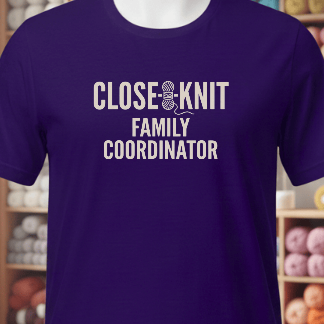 Close Knit Family T-Shirt Purple / XS