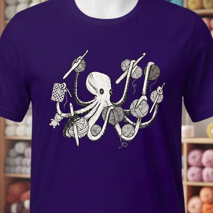 Crochetpus T-Shirt Purple / XS