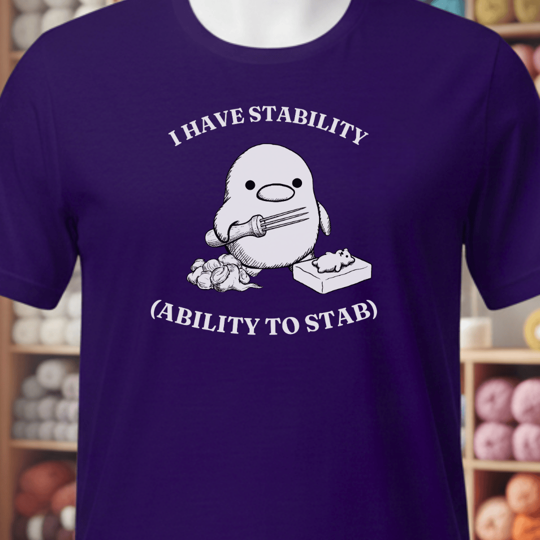 Felting Stability T-Shirt Purple / XS