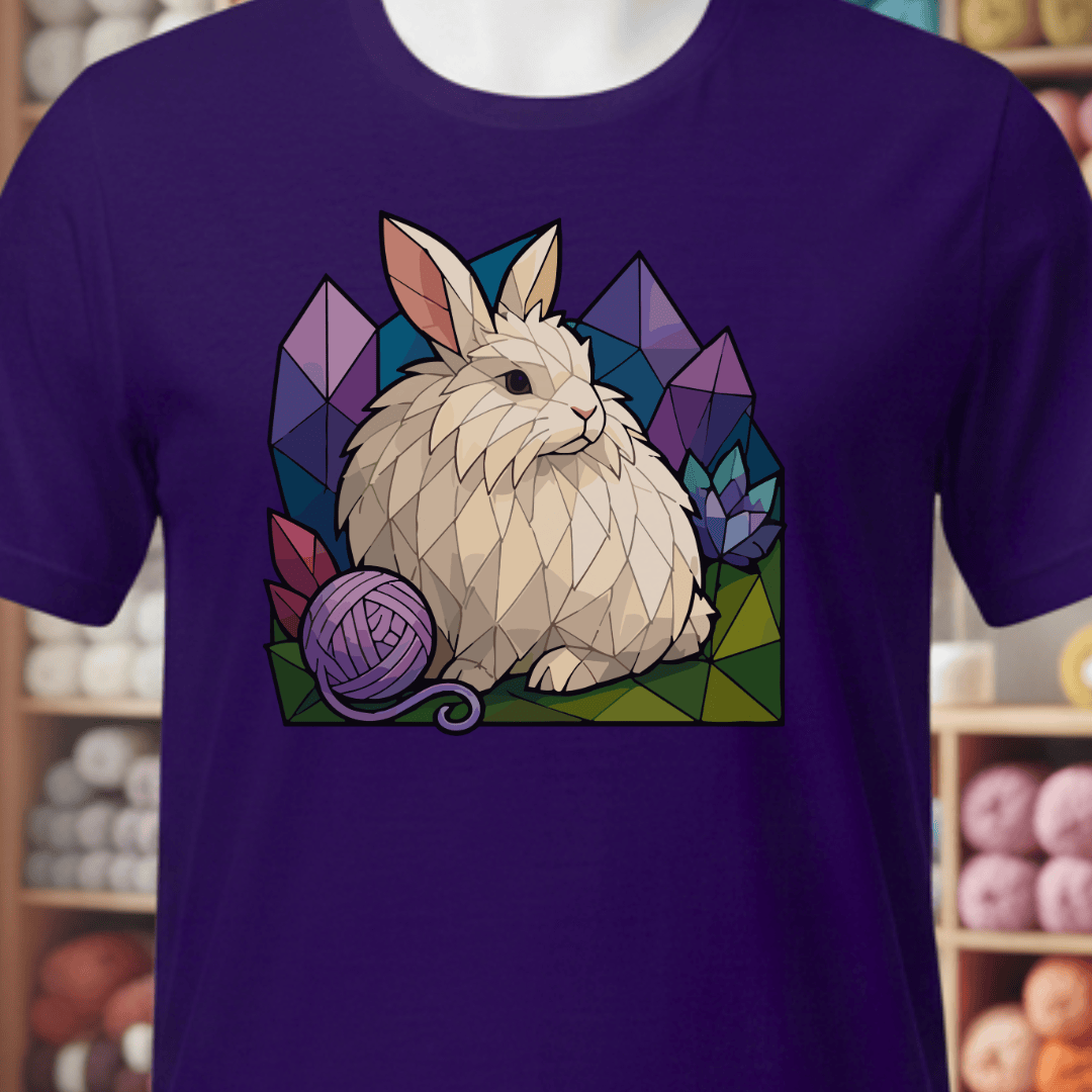 GeoAngora T-Shirt Purple / XS