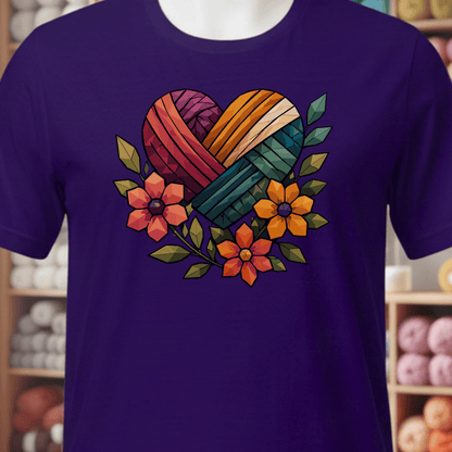 GeoHeart T-Shirt Purple / XS