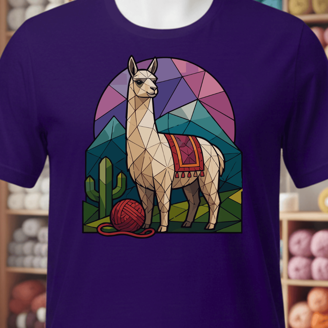 GeoLlama T-Shirt Purple / XS