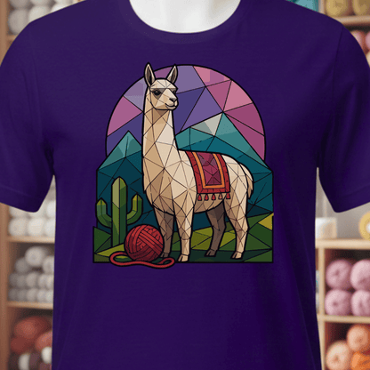 GeoLlama T-Shirt Purple / XS