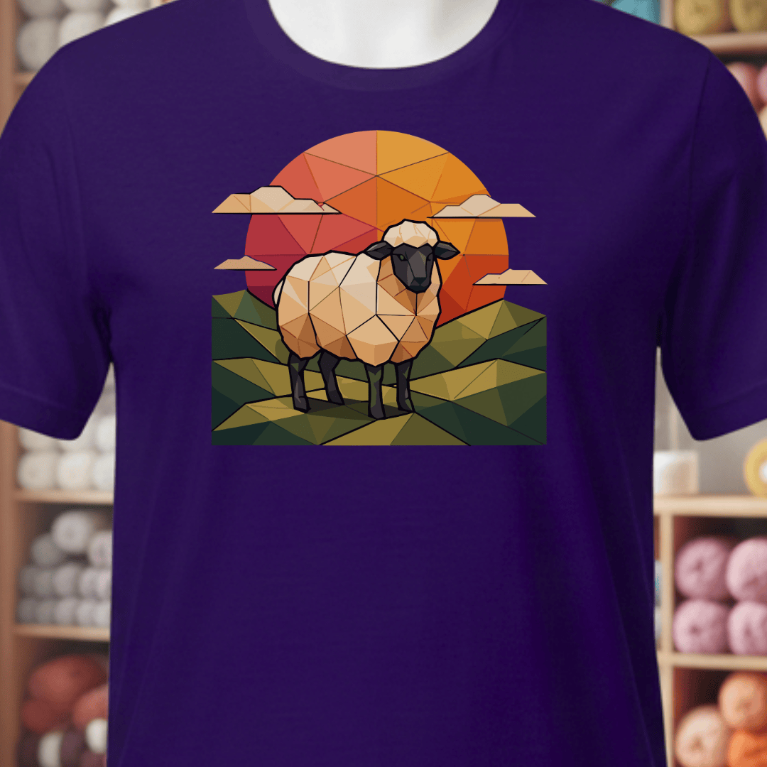 GeoSheep T-Shirt Purple / XS