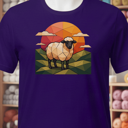 GeoSheep T-Shirt Purple / XS