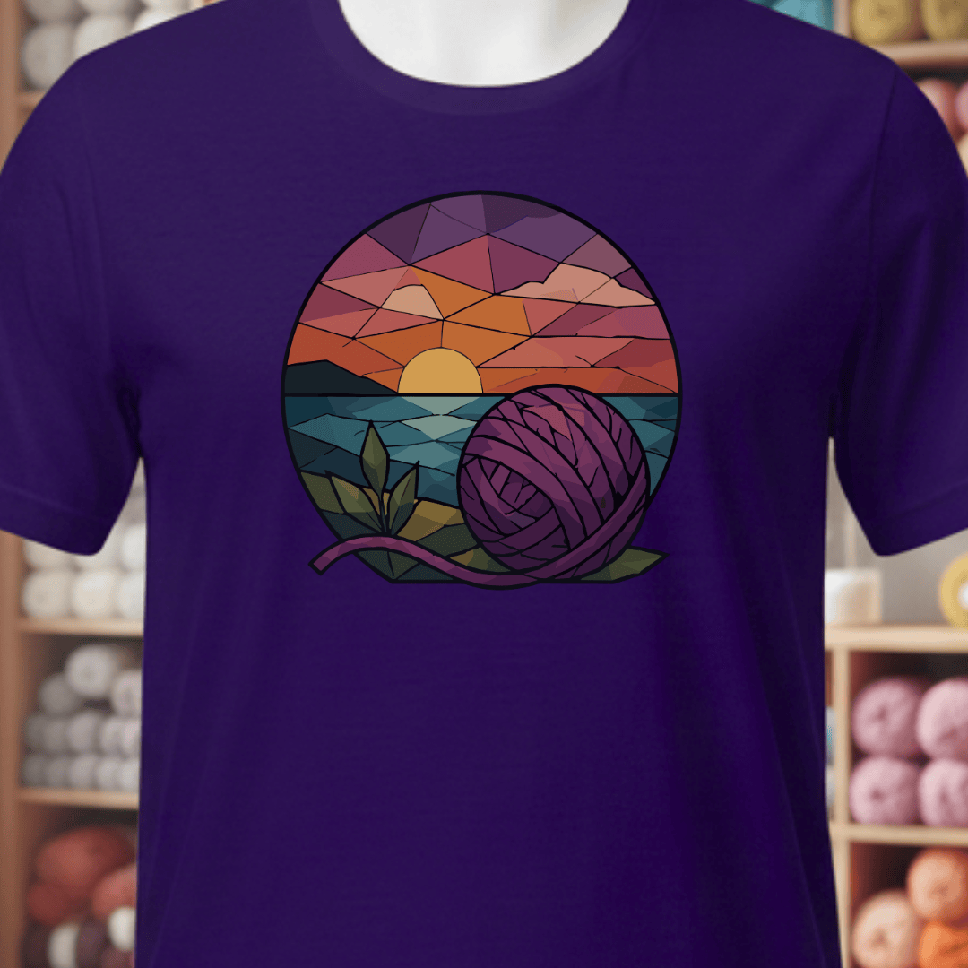 GeoSunset T-Shirt Purple / XS