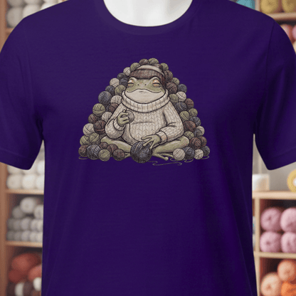 Happy Place Frog T-Shirt Purple / XS
