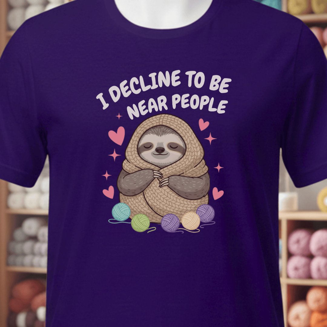 I Decline T-Shirt Purple / XS