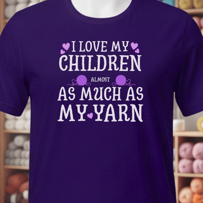 I Love My Children T-Shirt Purple / XS