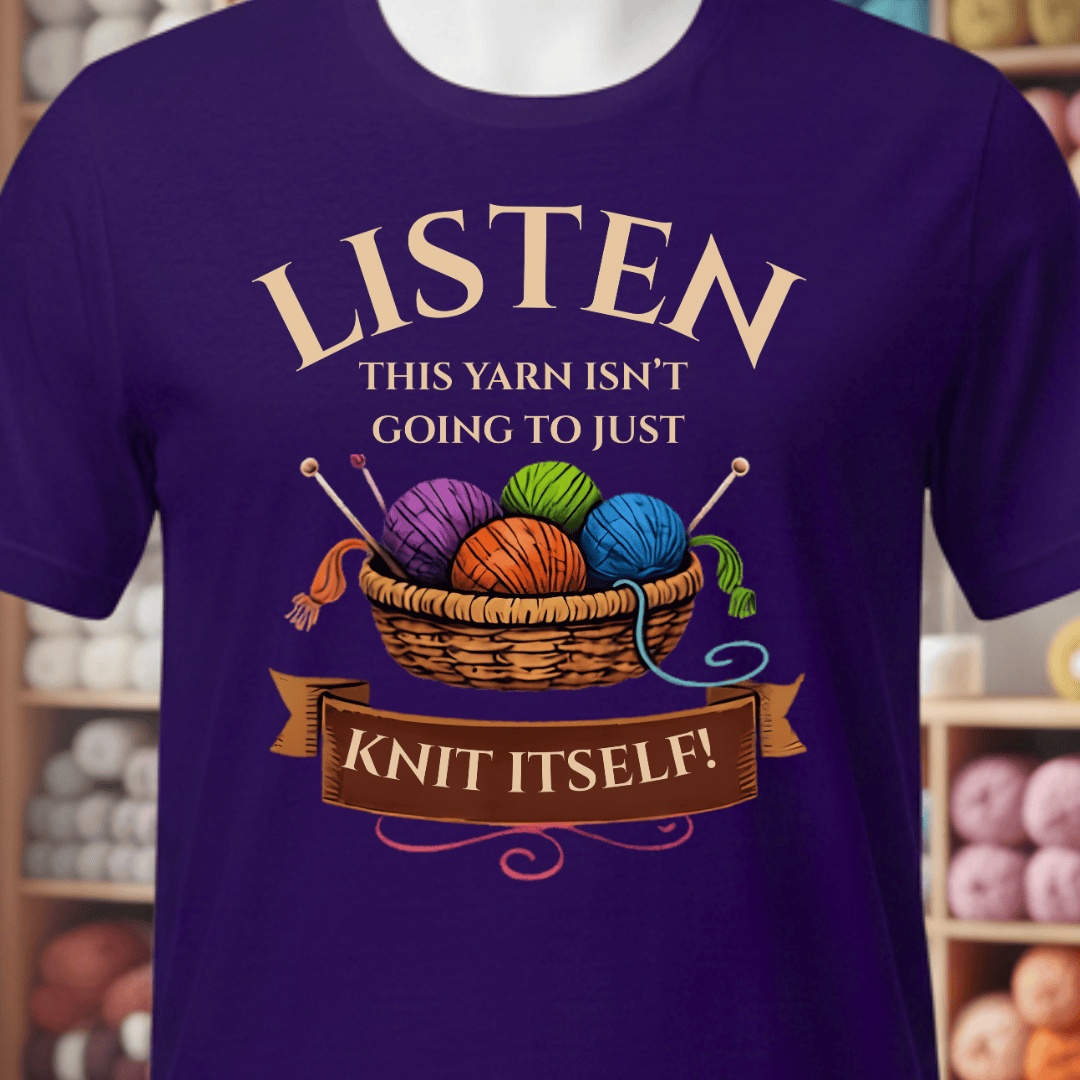 Listen T-Shirt Purple / XS