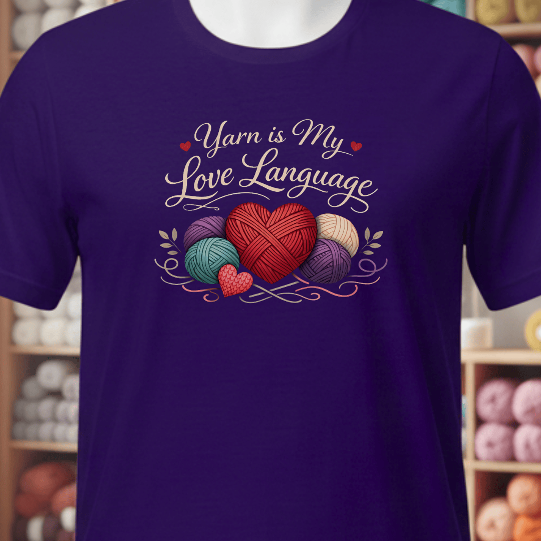 Love Language T-Shirt Purple / XS
