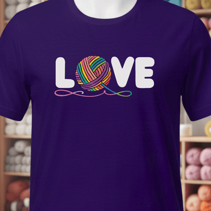 Love Yarn T-Shirt Purple / XS