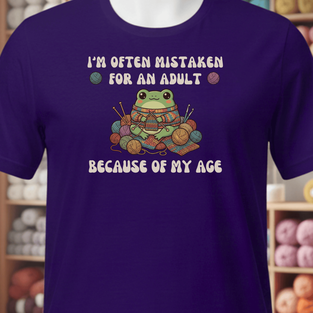 Mistaken For An Adult T-Shirt Purple / XS