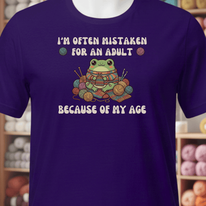 Mistaken For An Adult T-Shirt Purple / XS