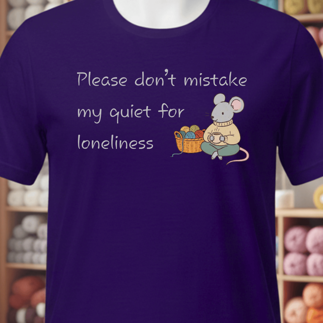 My Quiet T-Shirt Purple / XS