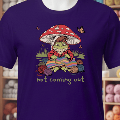 Not Coming Out T-Shirt Purple / XS