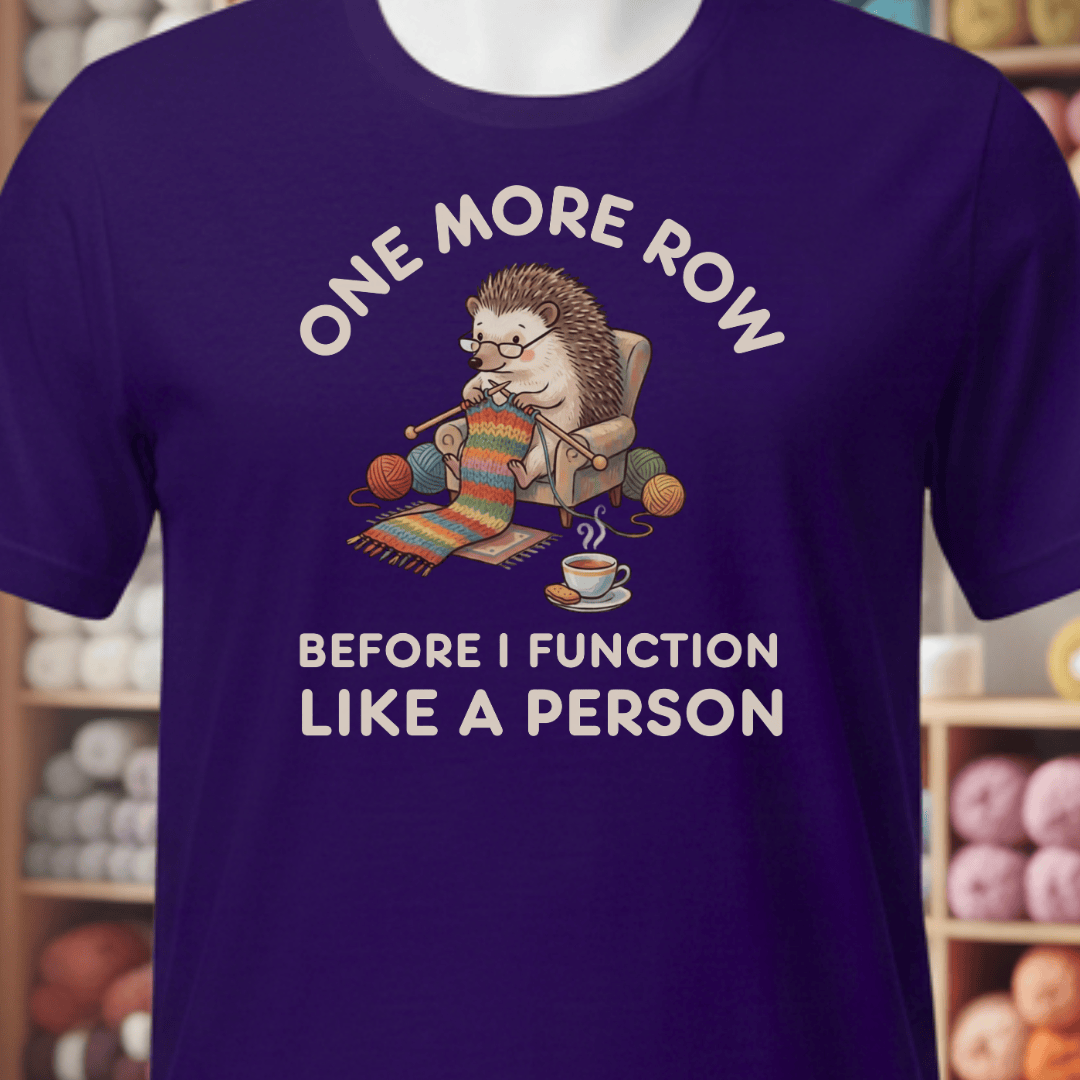 One More Row T-Shirt Purple / XS