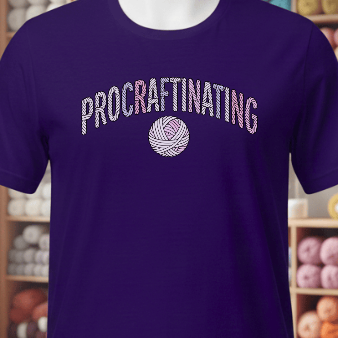 Procraftinating T-Shirt Purple / XS