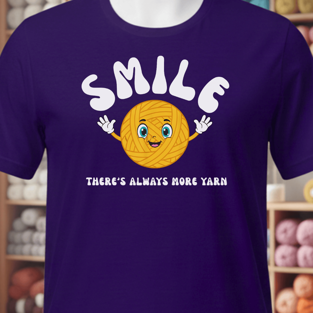 Smile T-Shirt Purple / XS