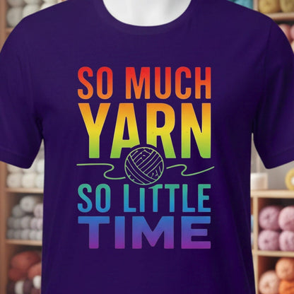 So Much Time Rainbow T-Shirt Purple / XS