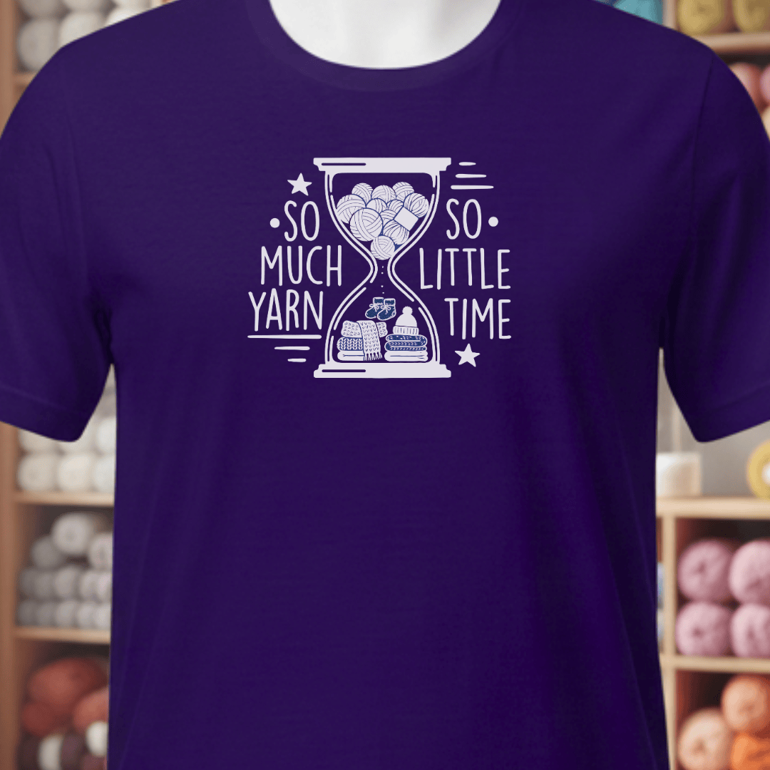 So Much Yarn T-Shirt Purple / XS