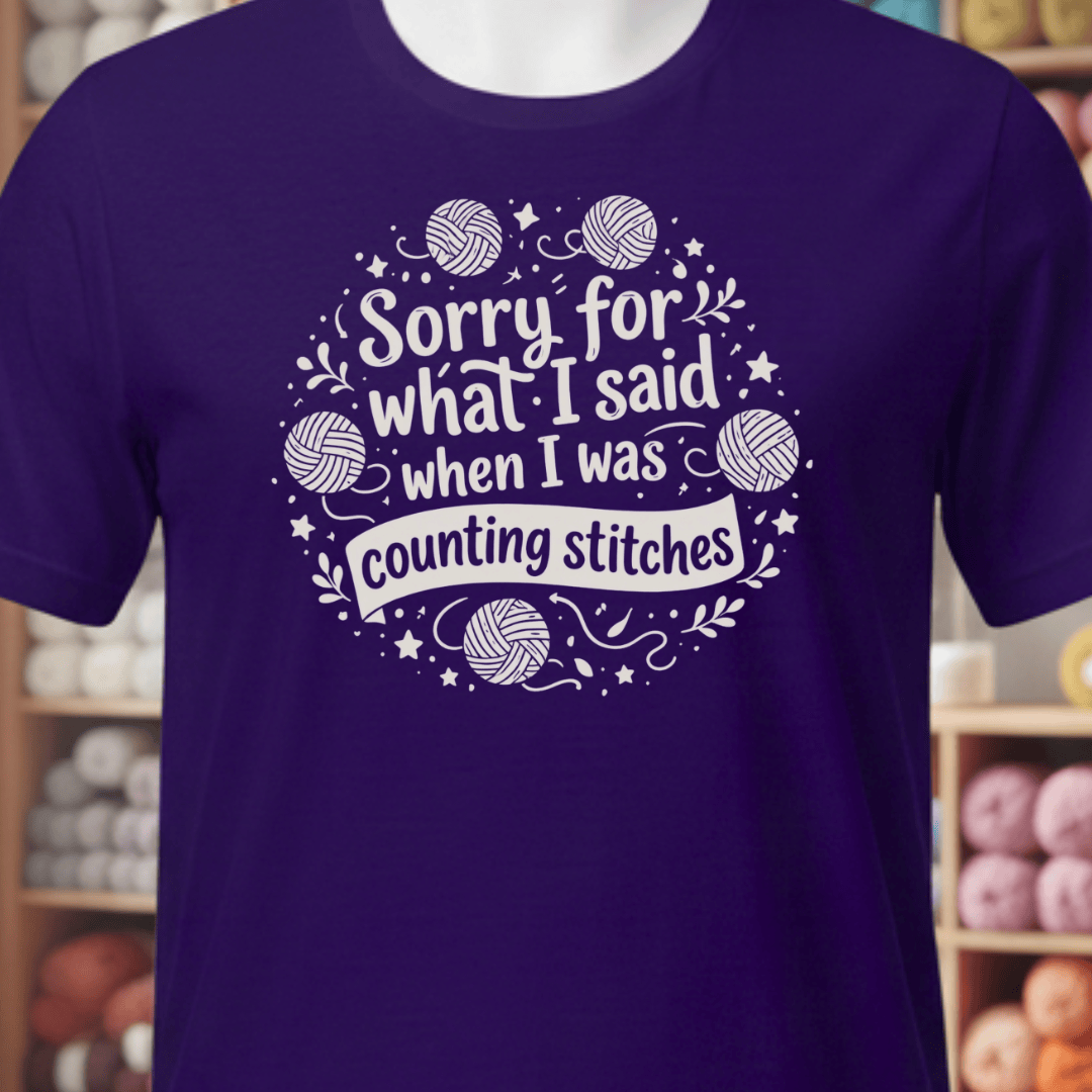 Sorry T-Shirt Purple / XS