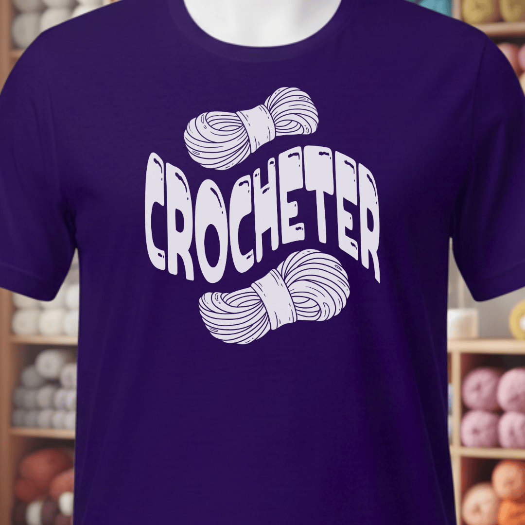 Warped Crocheter T-Shirt Purple / XS