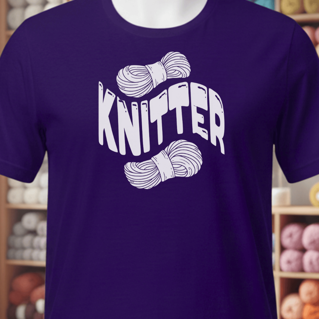 Warped Knitter T-Shirt Purple / XS