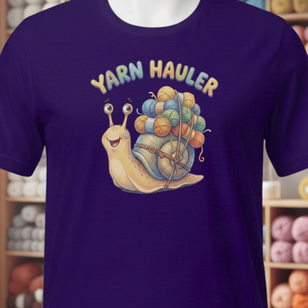 Yarn Hauler T-Shirt Purple / XS