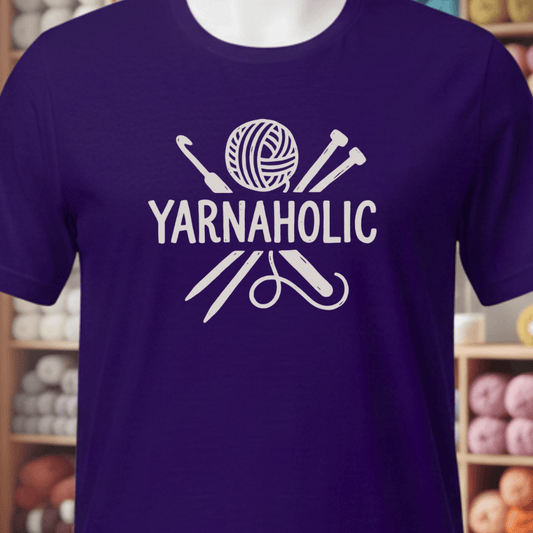 Yarnaholic T-Shirt Purple / XS