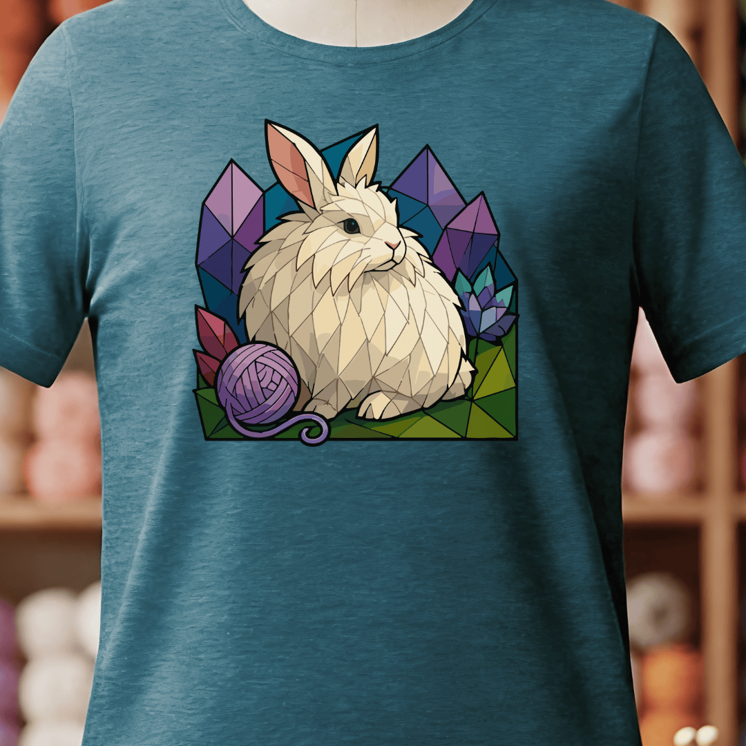GeoAngora T-Shirt Teal Blue / S