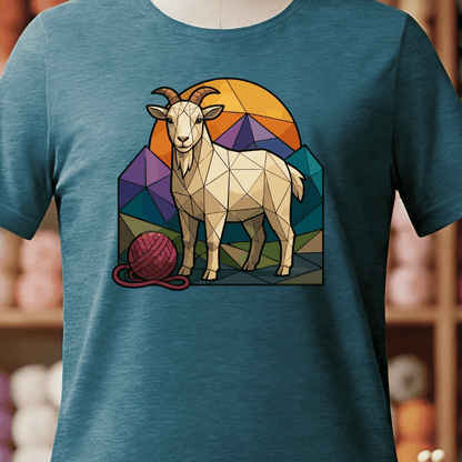 GeoGoat T-Shirt Teal Blue / S