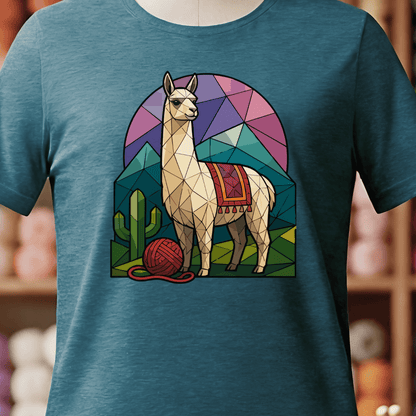 GeoLlama T-Shirt Teal Blue / S