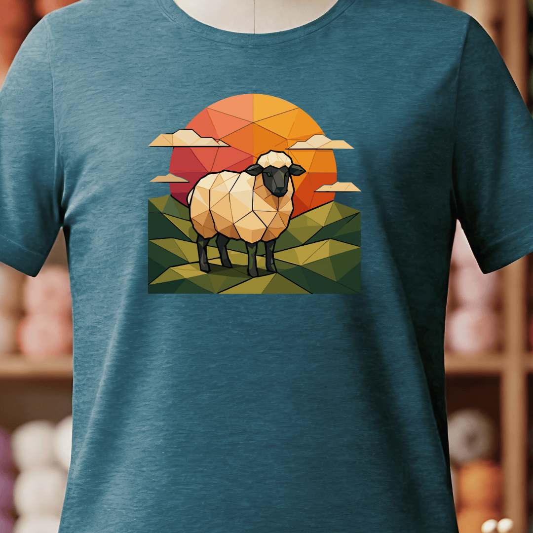 GeoSheep T-Shirt Teal Blue / S