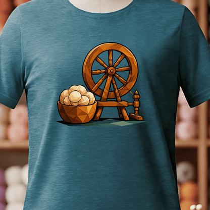 GeoWheel T-Shirt Teal Blue / S