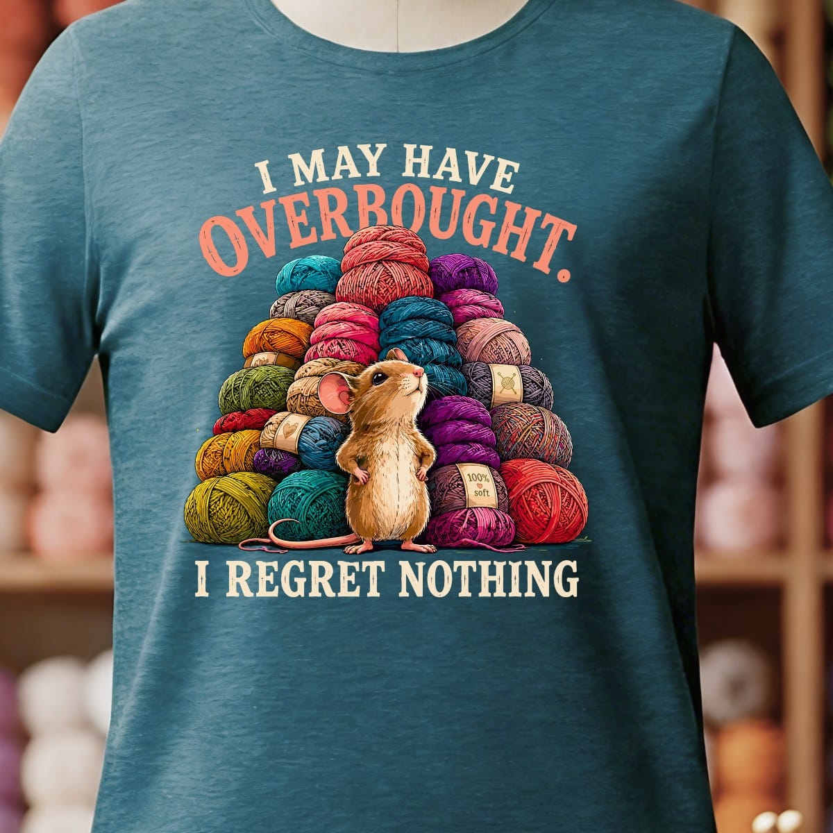 Overbought T-Shirt Teal Blue / S
