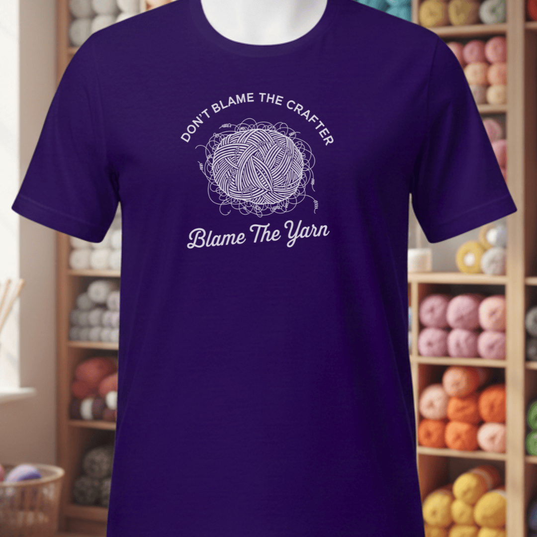 Blame The Yarn T-Shirt Team Purple / S