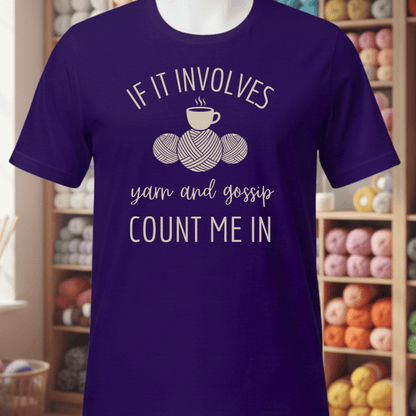 Yarn & Gossip T-Shirt Team Purple / S